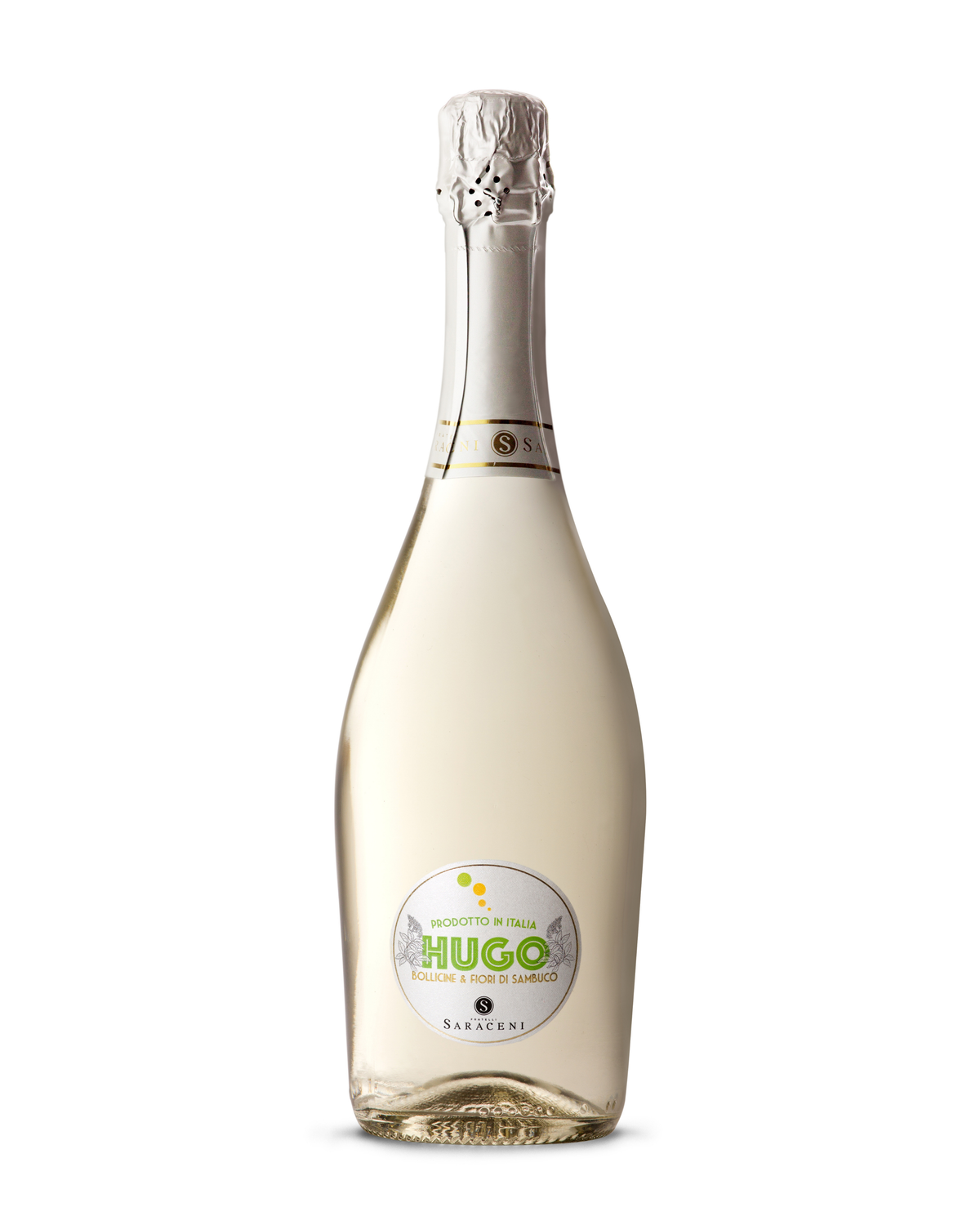 Hugo Spritz — pale sparkling sweet wine with bright green reflections, 750ml, Saraceni Wines